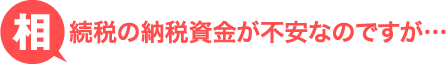 相続税の納税資金が不安なのですが…